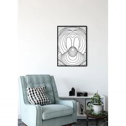 Komar Tableau déco Mickey Mouse Lines - Noir / Blanc - Papier - 50 x 70 cm -Décorations murales enfant Soldes 1000326016 220125 1504330024 MOOD DETAILS P000000001000326016 mood