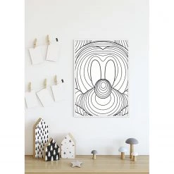 Komar Tableau déco Mickey Mouse Lines - Noir / Blanc - Papier - 50 x 70 cm -Décorations murales enfant Soldes 1000326016 220125 1504340021 MOOD DETAILS P000000001000326016 mood