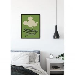 Komar Tableau déco Mickey Mouse Green Head - Vert / Noir - Papier - 50 x 70 cm -Décorations murales enfant Soldes 1000326017 220125 1504330021 MOOD DETAILS P000000001000326017 mood
