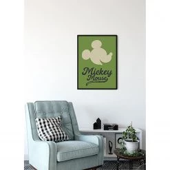 Komar Tableau déco Mickey Mouse Green Head - Vert / Noir - Papier - 50 x 70 cm -Décorations murales enfant Soldes 1000326017 220125 1504340020 MOOD DETAILS P000000001000326017 mood
