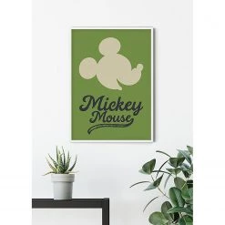 Komar Tableau déco Mickey Mouse Green Head - Vert / Noir - Papier - 50 x 70 cm -Décorations murales enfant Soldes 1000326017 220125 1504340024 MOOD DETAILS P000000001000326017 mood