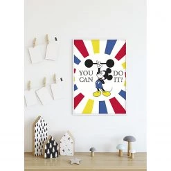 Komar Tableau déco Mickey Mouse Do it - Multicolore - Papier - 50 x 70 cm -Décorations murales enfant Soldes 1000326018 220125 1504330020 MOOD DETAILS P000000001000326018 mood