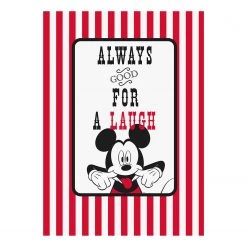 Komar Tableau déco Mickey Mouse Laugh - Multicolore - Papier - 50 x 70 cm