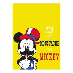 Komar Tableau déco Mickey Mouse Moustache - Multicolore - Papier - 50 x 70 cm