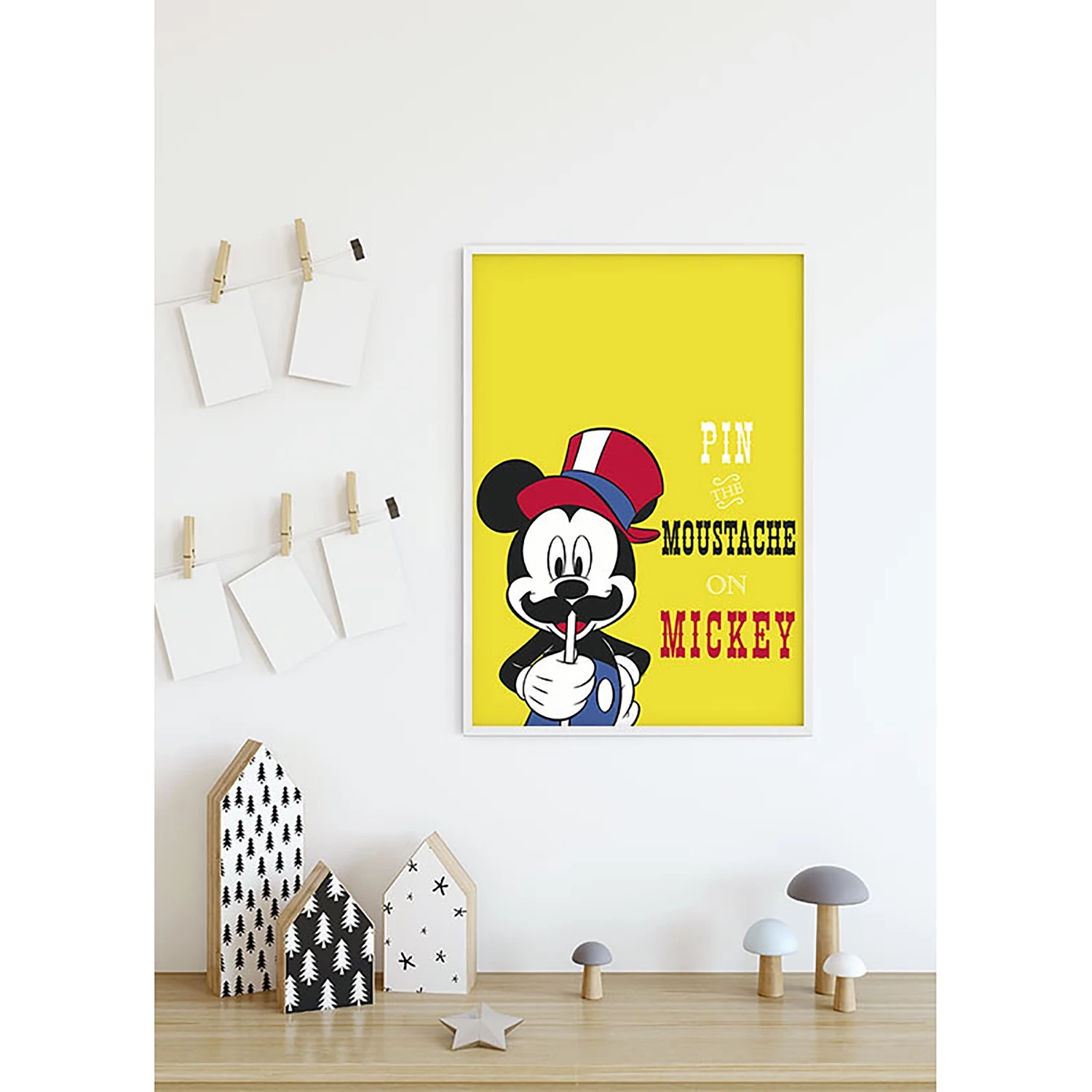 Komar Tableau déco Mickey Mouse Moustache - Multicolore - Papier - 50 x 70 cm 6 Komar Tableau déco Mickey Mouse Moustache - Multicolore - Papier - 50 x 70 cm – Image 6