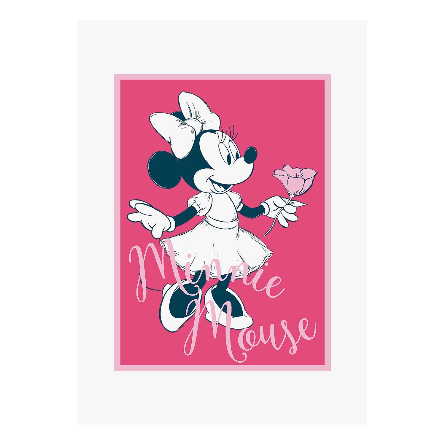 Komar Tableau déco Minnie Mouse Girlie - Rouge / Blanc - Papier - 50 x 70 cm 1 Komar Tableau déco Minnie Mouse Girlie - Rouge / Blanc - Papier - 50 x 70 cm