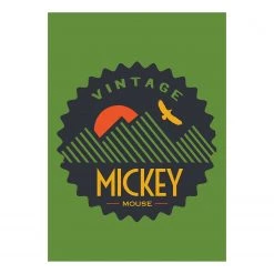 Komar Tableau déco Mickey Mouse Vintage - Multicolore - Papier - 50 x 70 cm