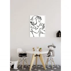 Komar Tableau déco Snow White Apple Bite white - Noir / Blanc - Papier - 50 x 70 cm -Décorations murales enfant Soldes 1000326028 220125 1504340021 MOOD DETAILS P000000001000326028 mood