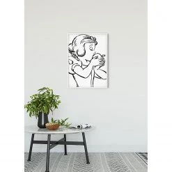 Komar Tableau déco Snow White Apple Bite white - Noir / Blanc - Papier - 50 x 70 cm -Décorations murales enfant Soldes 1000326028 220125 1504350024 MOOD DETAILS P000000001000326028 mood