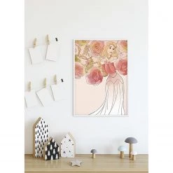 Komar Tableau déco Sleeping Beauty Roses - Multicolore - Papier - 50 x 70 cm -Décorations murales enfant Soldes 1000326031 220125 1504360023 MOOD DETAILS P000000001000326031 mood