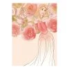 Komar Tableau déco Sleeping Beauty Roses - Multicolore - Papier - 50 x 70 cm