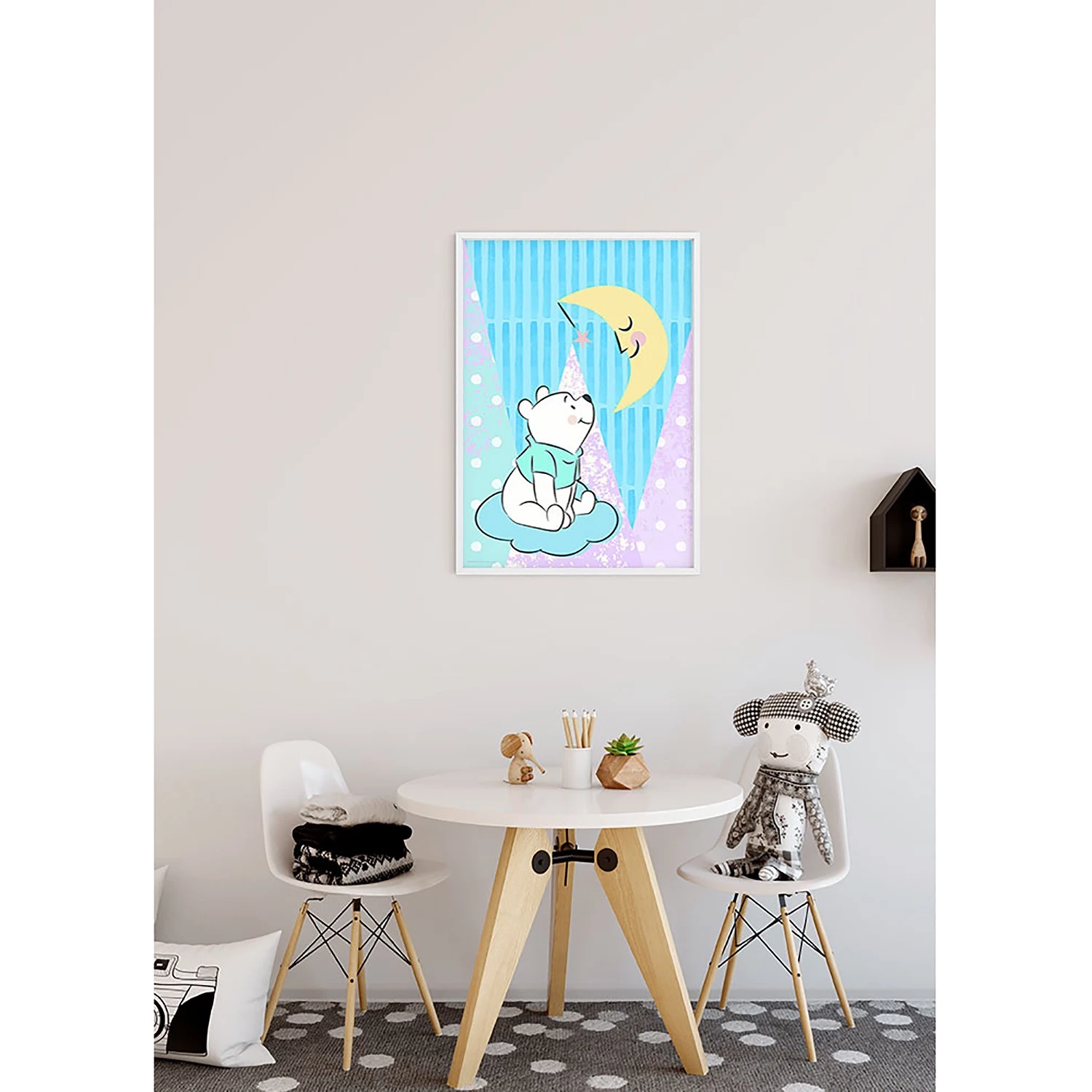Komar Tableau déco Winnie Pooh Moon - Multicolore - Papier - 50 x 70 cm 6 Komar Tableau déco Winnie Pooh Moon - Multicolore - Papier - 50 x 70 cm – Image 6