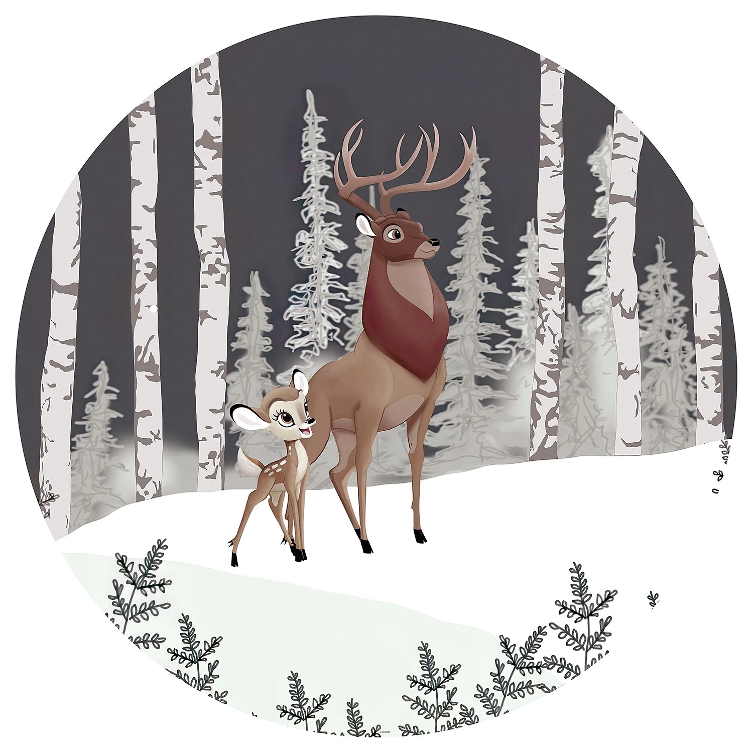 Komar Papier peint Bambi Great Prince - Adhésif 1 Komar Papier peint Bambi Great Prince - Adhésif