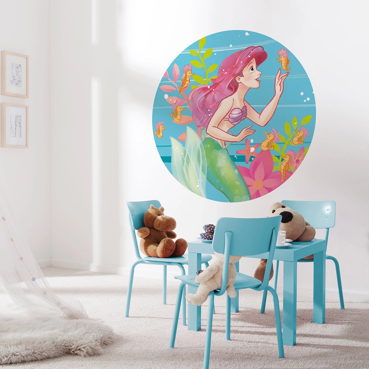 Komar Papier peint Ariel Seahorses - Adhésif 2 Komar Papier peint Ariel Seahorses - Adhésif – Image 2