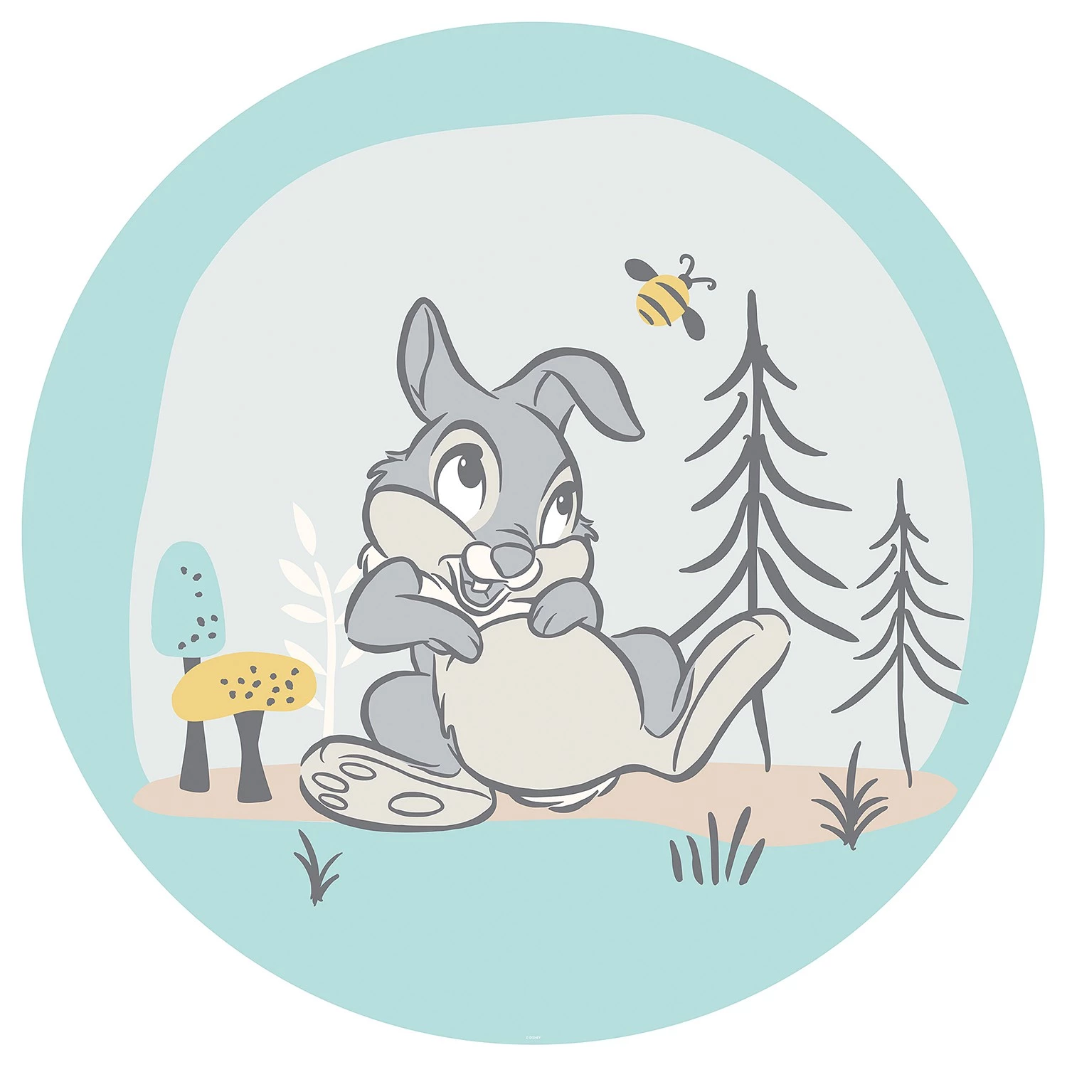 Komar Papier peint Bambi Thumper - Adhésif 1 Komar Papier peint Bambi Thumper - Adhésif