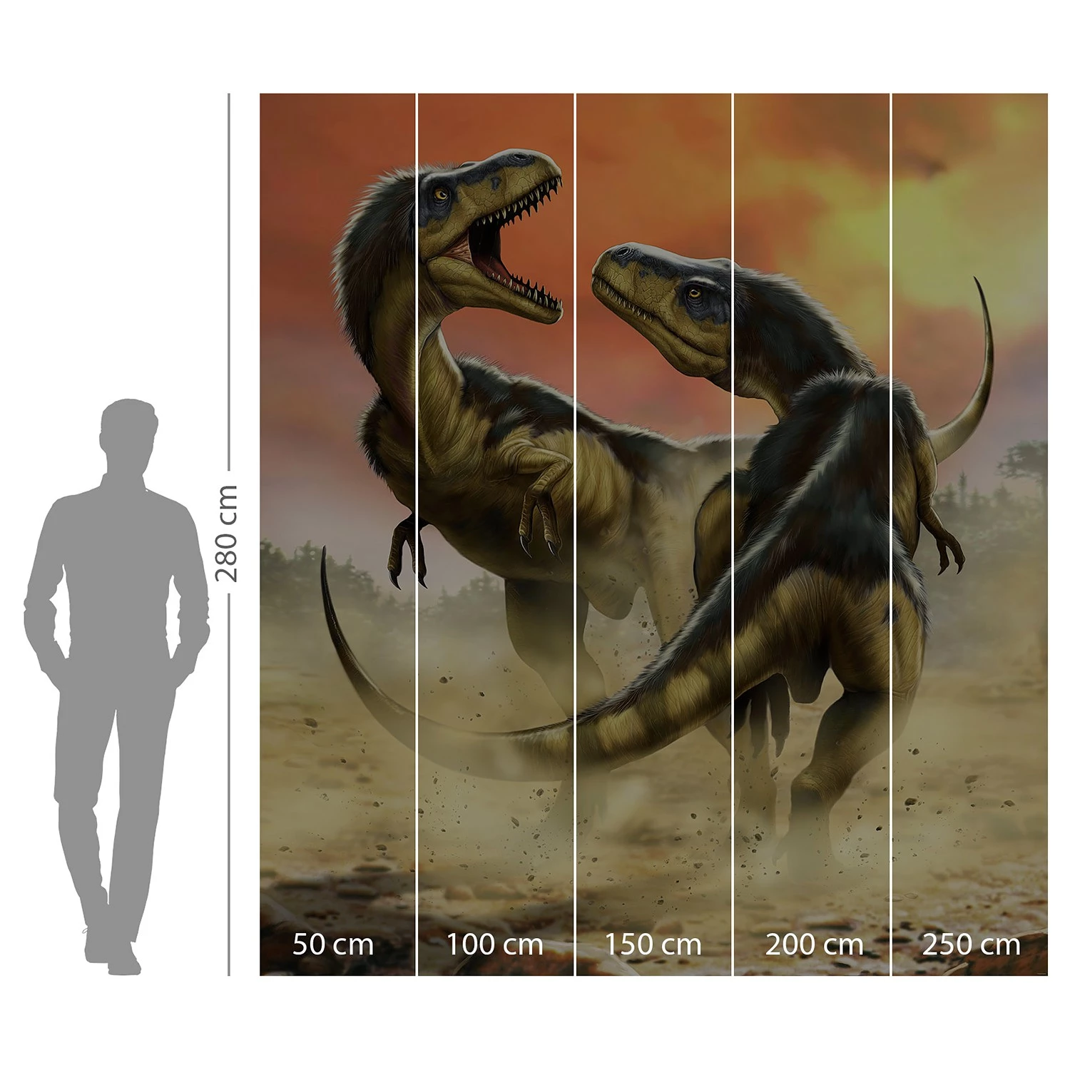 Komar Papier peint Albertosauruses Fight 4 Komar Papier peint Albertosauruses Fight – Image 4