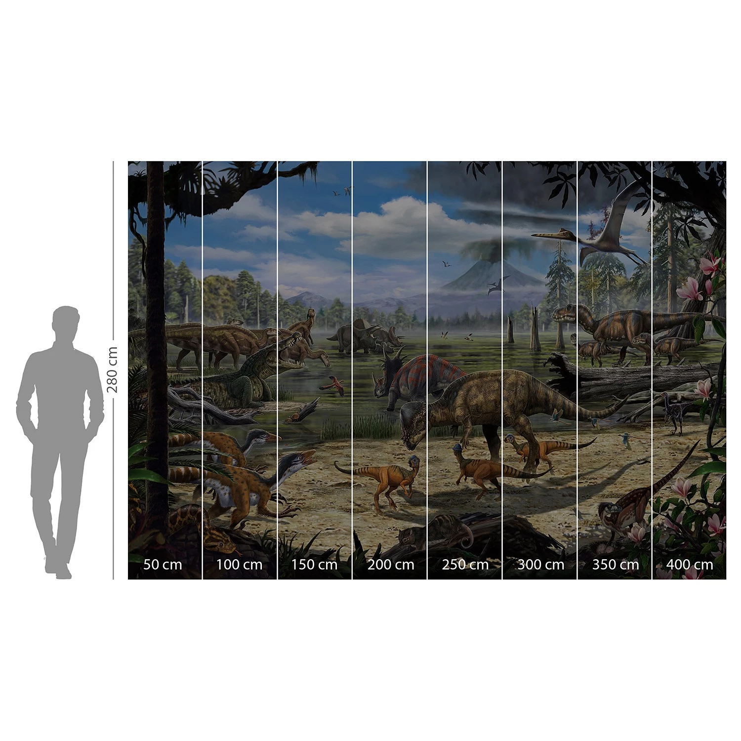 Komar Papier peint Dinosaurs on the Shore 4 Komar Papier peint Dinosaurs on the Shore – Image 4