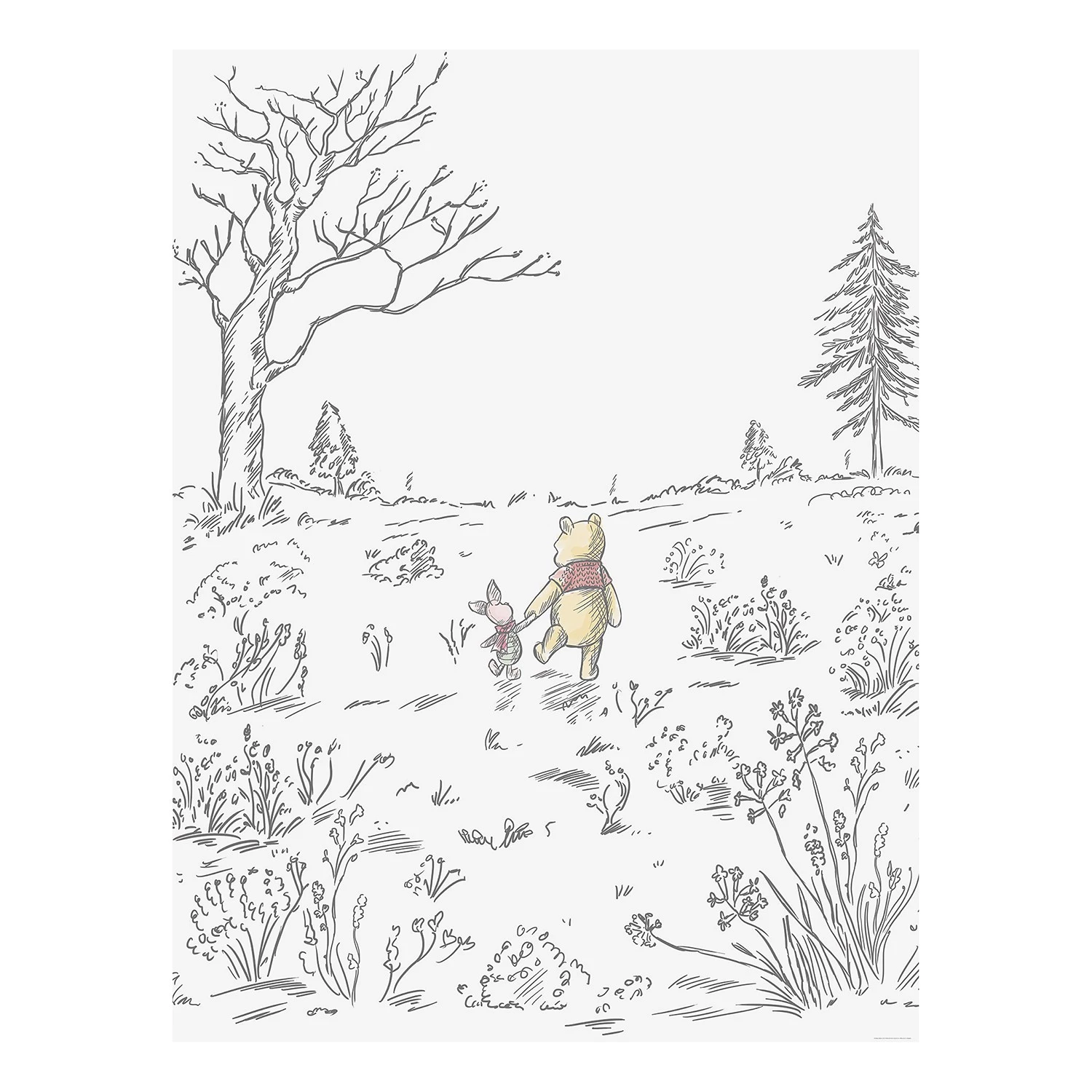 Komar Papier peint Winnie the Pooh Walk 1 Komar Papier peint Winnie the Pooh Walk