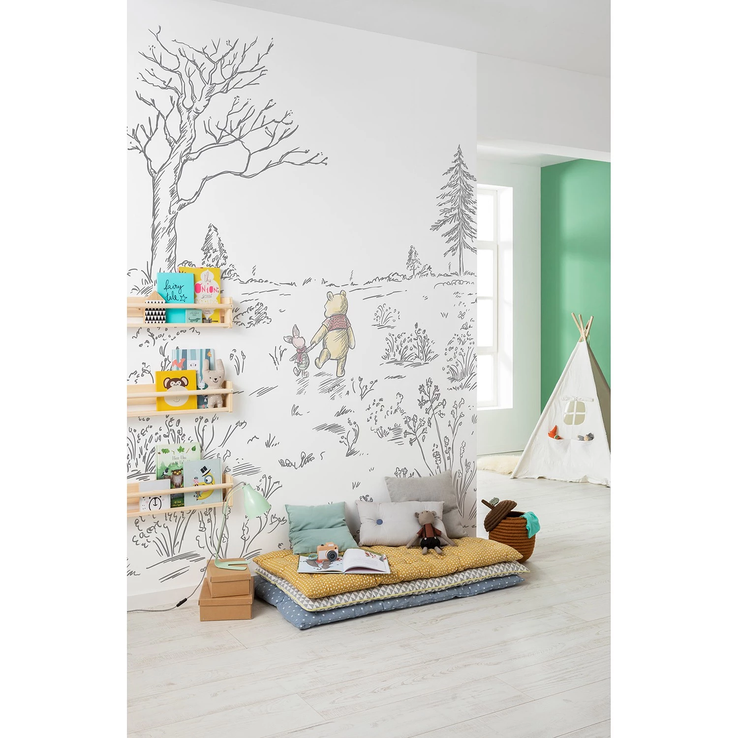 Komar Papier peint Winnie the Pooh Walk 2 Komar Papier peint Winnie the Pooh Walk – Image 2