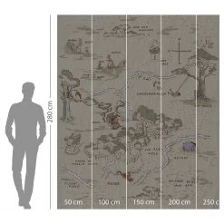 Komar Papier peint Winnie the Pooh Map -Décorations murales enfant Soldes 1000353208 220610 500 SKETCH DETAILS P000000001000353208 sketch