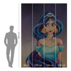 Komar Papier peint Fascinating Jasmin -Décorations murales enfant Soldes 1000353218 220610 500 SKETCH DETAILS P000000001000353218 sketch